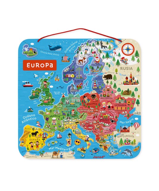 Mapa magnético de Europa Janod
