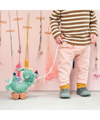 Peluche de arrastre Joe Lilliputiens para niños +12 meses