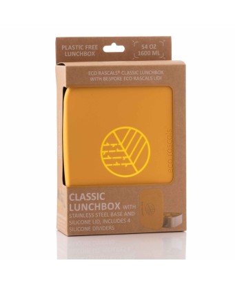 Caja Lunch acero inox Eco Rascals 1600 ml - Silbetika