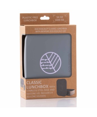 Caja Lunch acero inox Eco Rascals 1600 ml - Silbetika