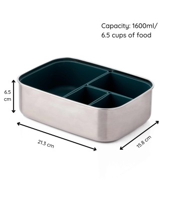 Caja Lunch acero inox Eco Rascals 1600 ml - Silbetika