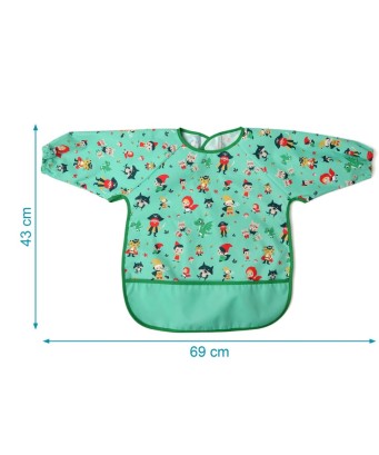 Babero impermeable con mangas KioKids +4 meses