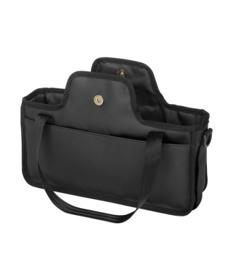 Organizador para cochecito Petunia Black Matte Leatherette