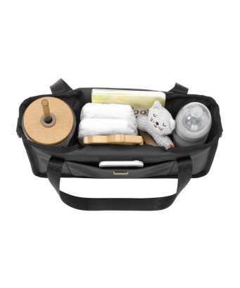 Organizador para cochecito Petunia Black Matte Leatherette