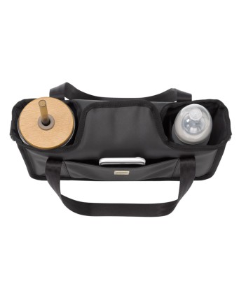 Organizador para cochecito Petunia Black Matte Leatherette