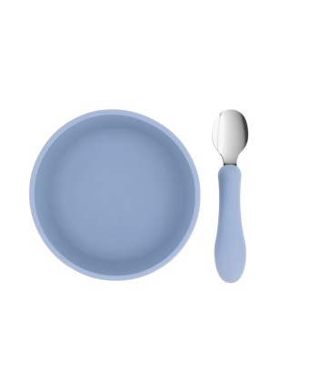 Tutete Bol Silicona + Cuchara Acero