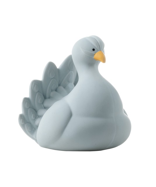 Natruba Juguete de baño Pavo Real azul pastel