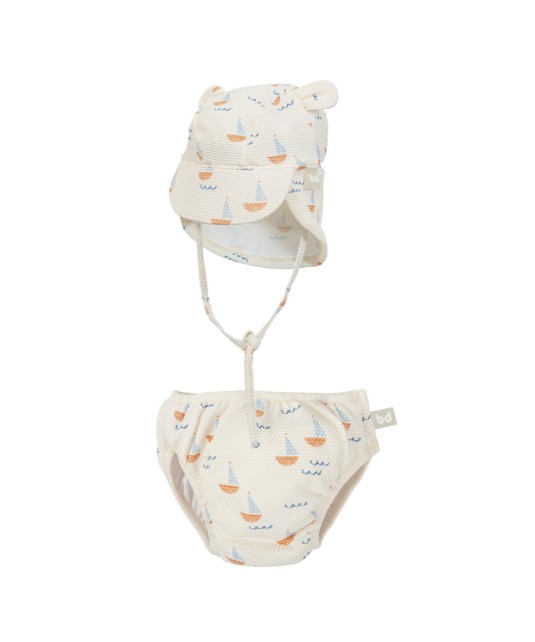 Bañador y Gorra con protección solar Calypso