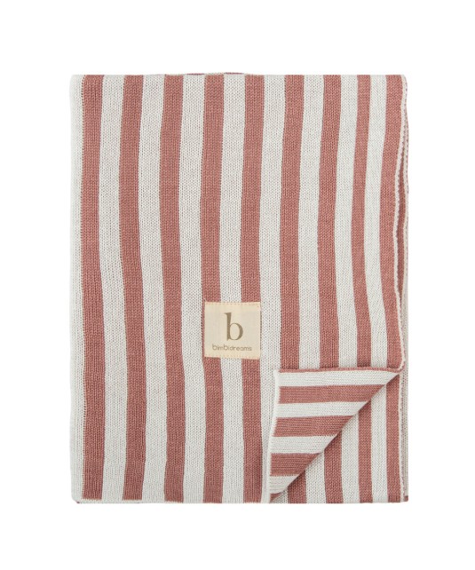 Manta Toquilla tricot Bambú Stripes