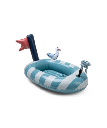 Barco flotador de piscina con gaviota
