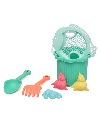 KioKids Set cubo de playa con 7 piezas +18 meses