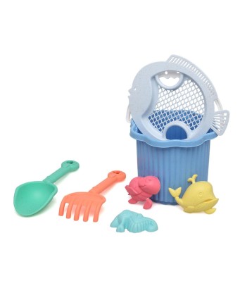 KioKids Set cubo de playa con 7 piezas +18 meses