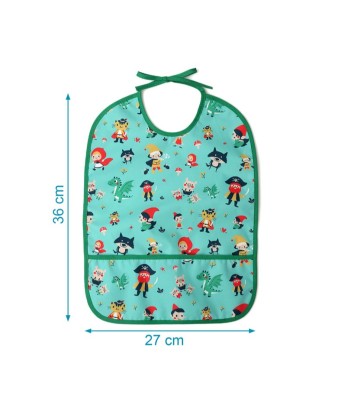 Babero impermeable de dibujos KioKids para bebés +4 meses