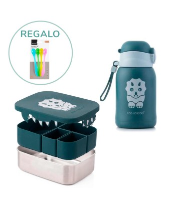 Pack Caja Lunch, botella y cucharas