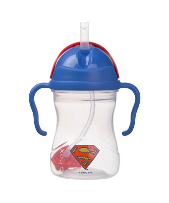 Taza con pajita flexible con pesa b.box Superman