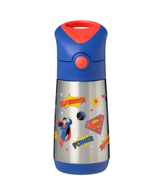 Botella térmica con pajita b.box Superman 350ml