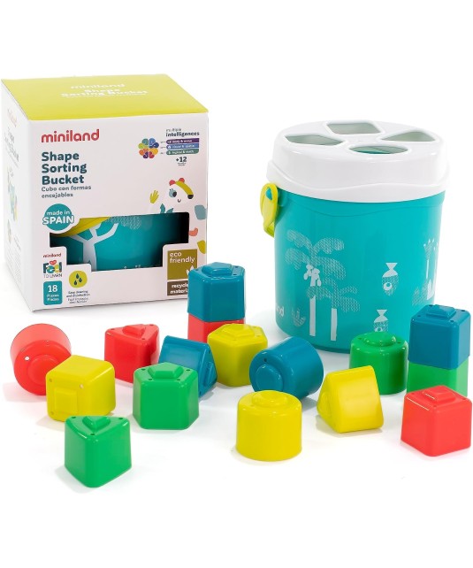 Miniland Cubos y formas encajables para bebés