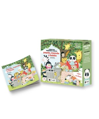 Juego de memoria visual: Papás, mamás y bebés