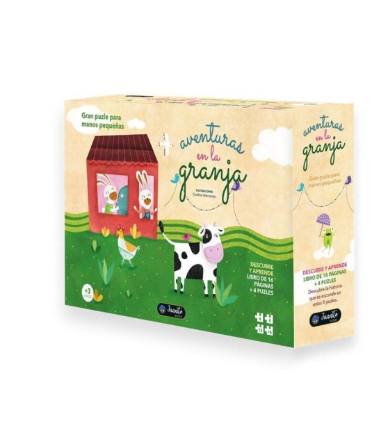 Aventuras en la granja: Gran puzle para manos pequeñas
