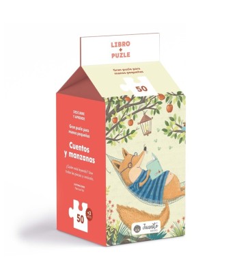 Cuentos y manzanas: Conjunto de puzle y libro