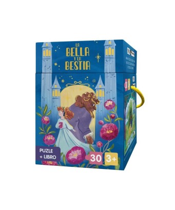 La bella y la bestia: Conjunto puzle y libro
